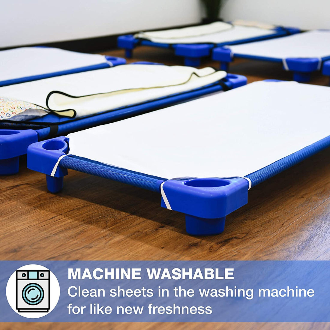 American Baby Company 100% Natural Cotton Percale Standard Daycare/Pre-School Cot Sheet, Cream, 23 x 51, Soft Breathable