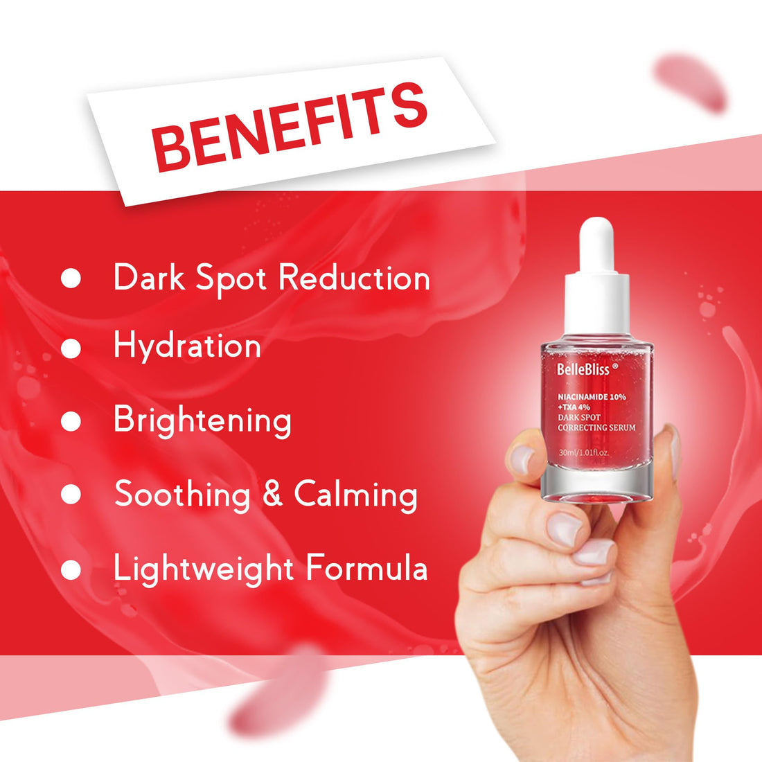 Niacinamide 10% | Tranexamic 4% | Acid Serum |, Hyaluronic Acid | Ceramide,Vitamin B12 is a natural color that is suitable for sensitive skin. Korean glass skin that is fragrance free(30ml 1fl.oz.)