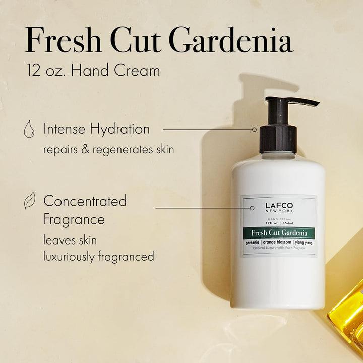 LAFCO New York Hand Cream (Fresh Cut Gardenia - 12 oz)