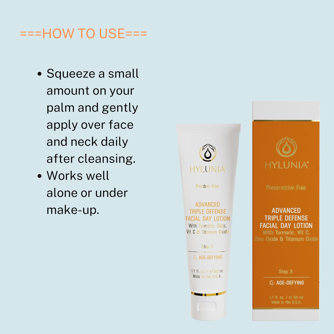 Hylunia Facial Day Lotion 1.7 fl oz