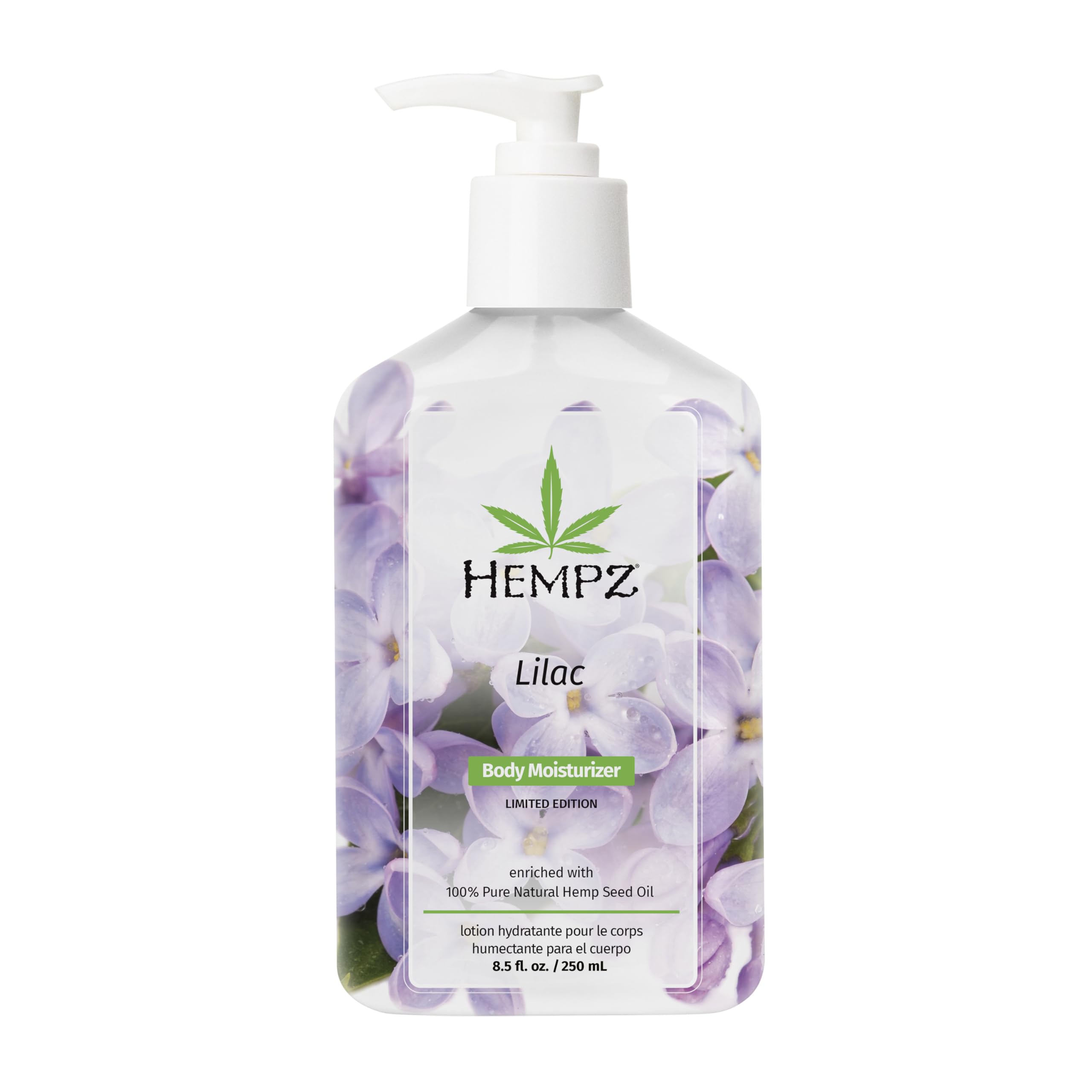 Hempz NEW Limited Edition Lilac Lotion, Hydrating Body Moisturizer for Body, Hands and Feet 8.5 oz.