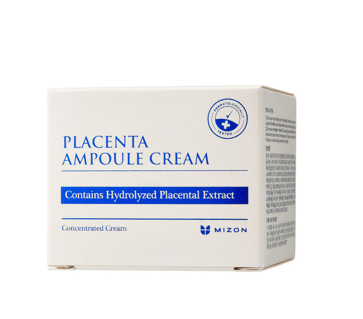 MIZON Placenta Ampoule Cream, with Lavander Oil, Niacinamide, Adenosine, Free of Parabens Highly Concentrated, Skin Renewal, Skincare, healthy skin, wrinkle care (1.69 fl oz)