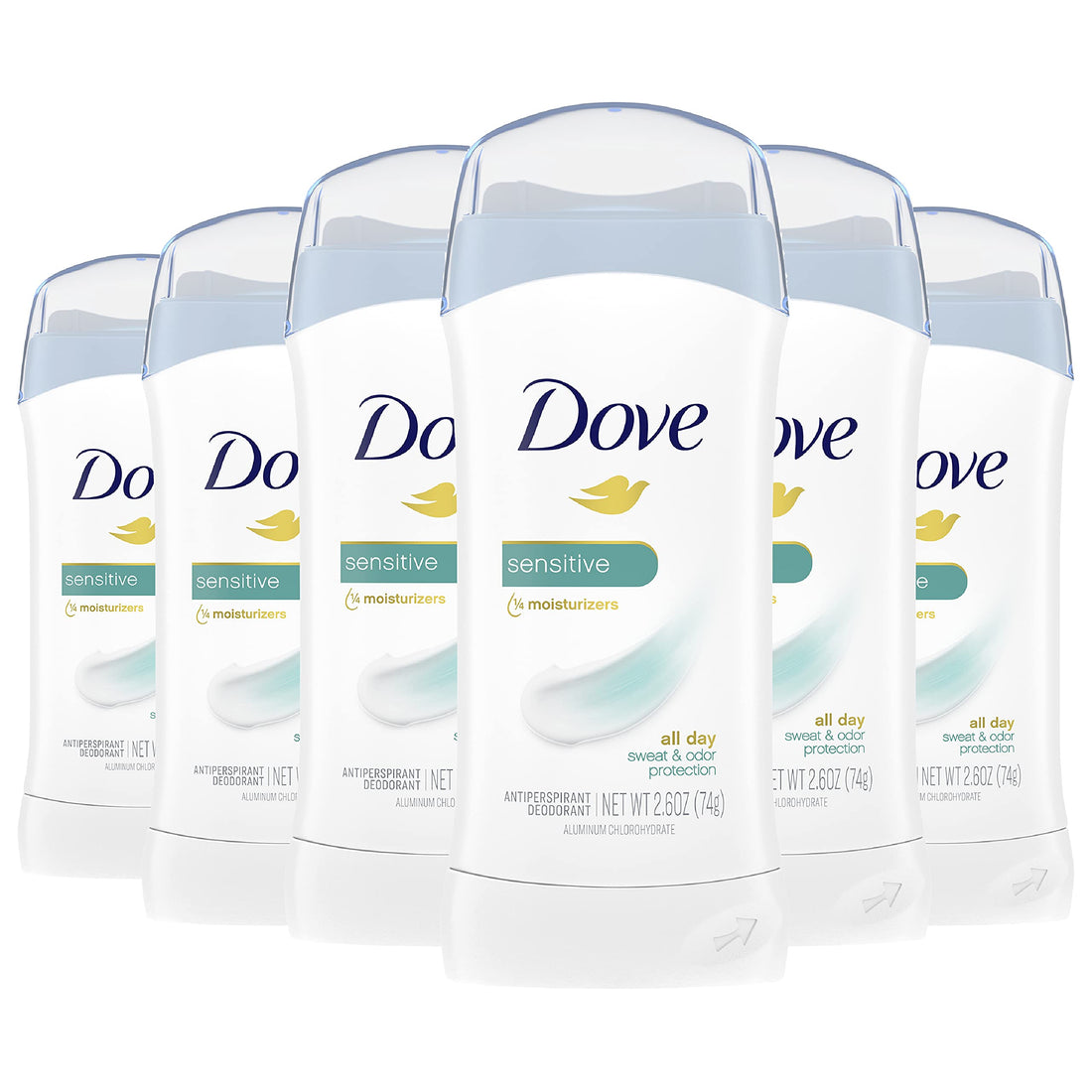 Dove Invisible Solid, Sensitive Skin, 2.6 Ounce Stick, Unscented, Female