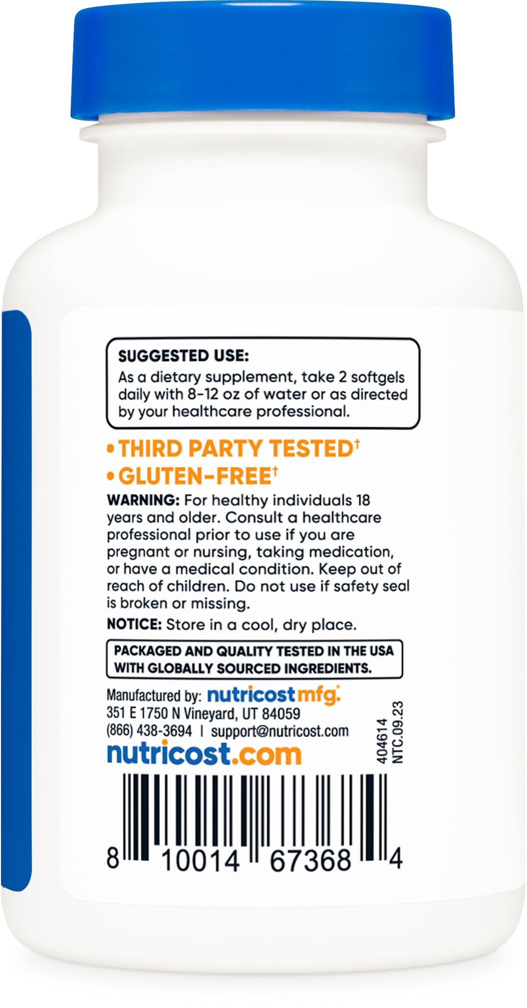 Nutricost Black Seed Oil (Cumin) - Cold Pressed, Source of Omega 3 6 9-120 Softgels, 1000mg Per Serving, 60 Servings - Non-GMO and Gluten Free