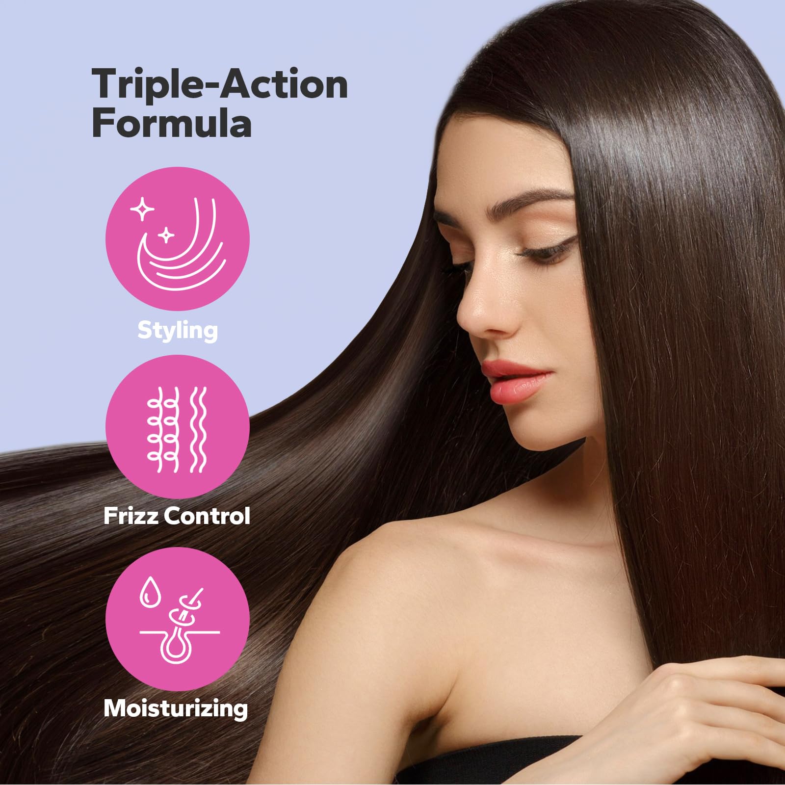 StyleShark 3 in 1 Styling Cream (250ml), Ultimate Curl Cream for Curly & Wavy Hair, Anti-Frizz, Curl Defining & Smoothing, Hair Care Essentials for Frizz Control, Heatless Curls, Slick Back Styles