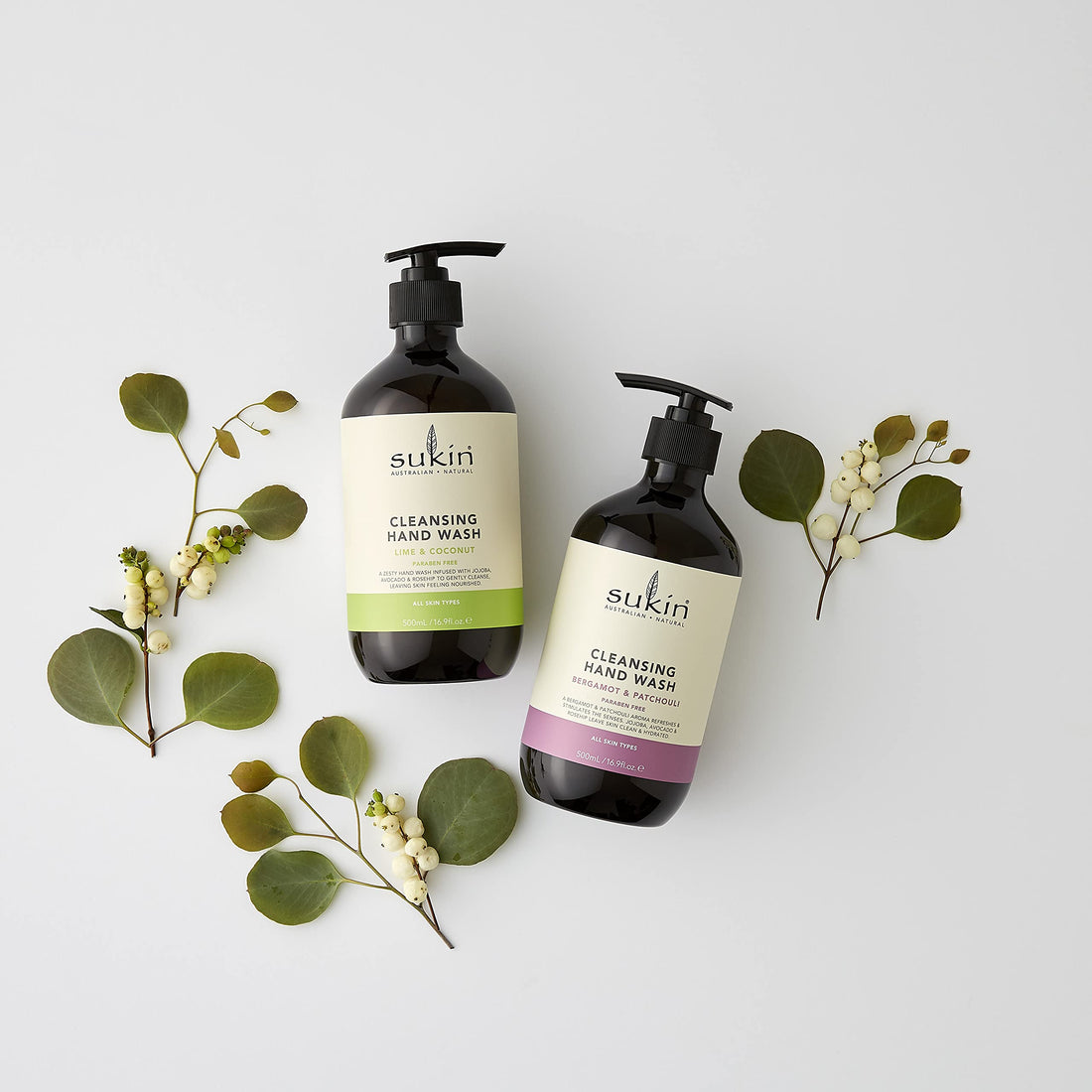 Sukin Hand Wash Bergamot & Patchouli, 16.9 Ounce