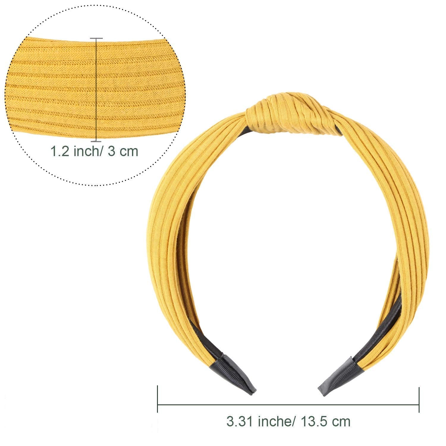 Kisslife Plain: Kisslife 10 Pack Wide Headbands Knot Turban Headband Hair Band Elastic Plain Fashion Hair Accessories For Women And Girls, Children 10 Colors