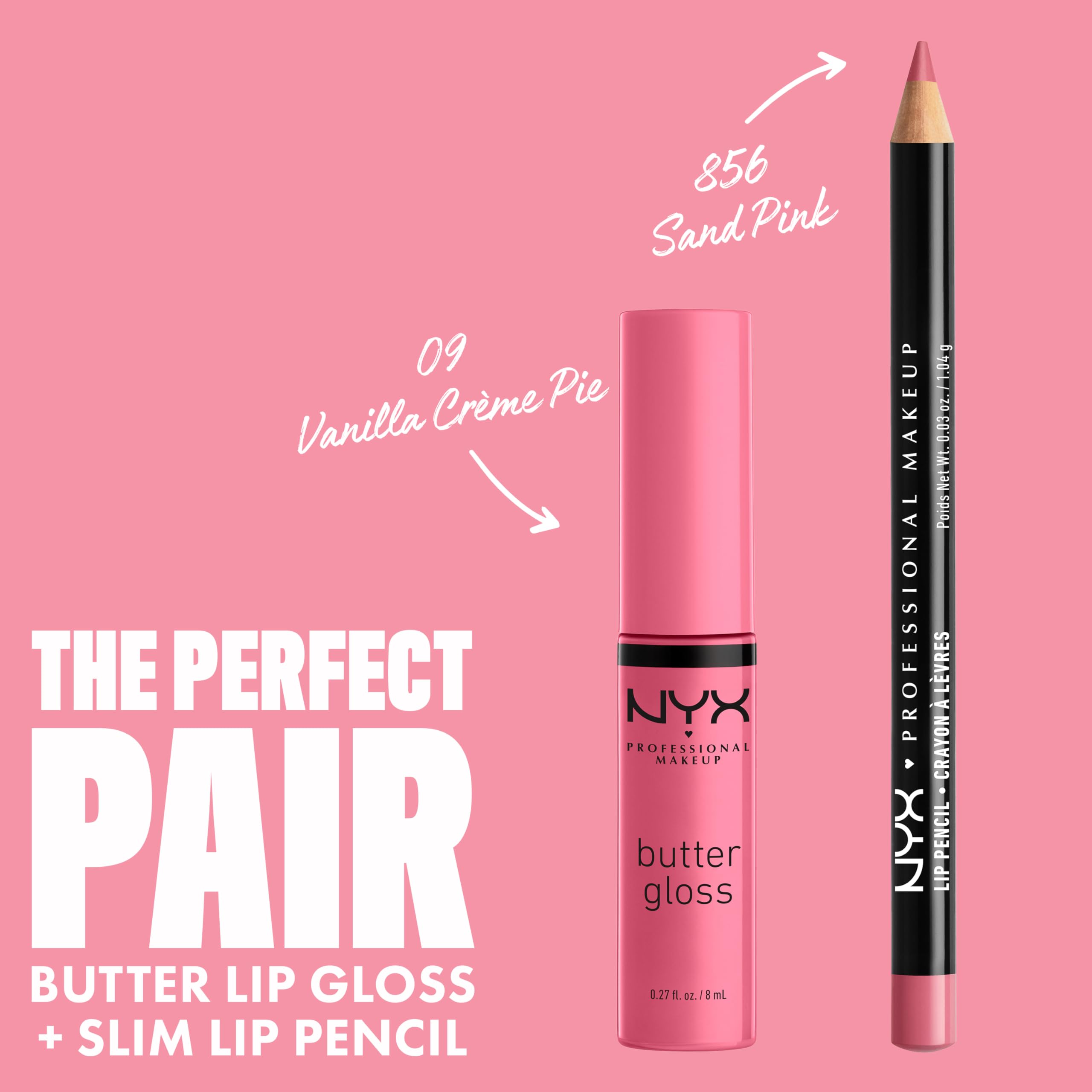 Nyx Professional Makeup Butter Lip Gloss, Vanilla Cream Pie, 8ml