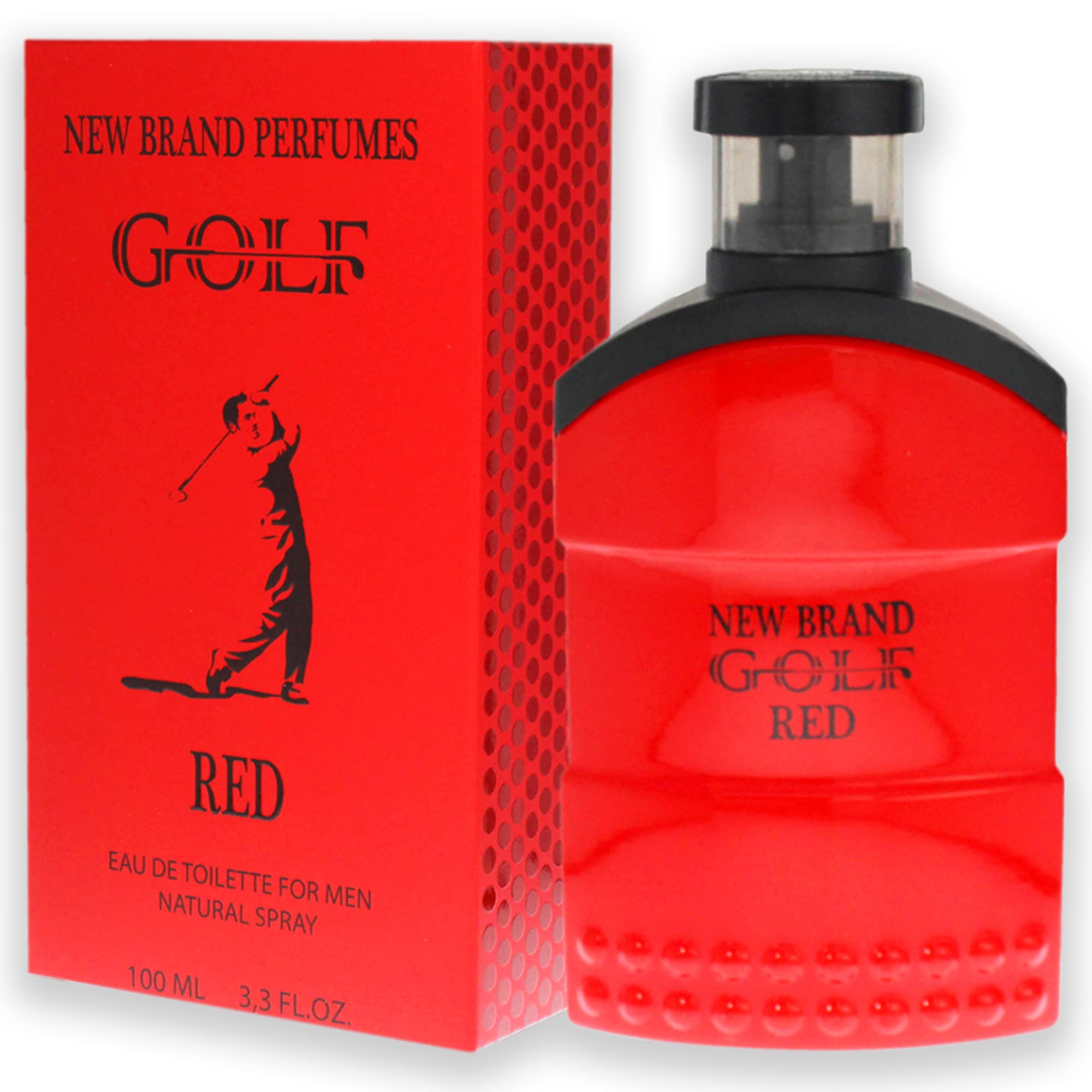 New Brand Golf Red Eau De Toilette for Men 3.3oz/100ml