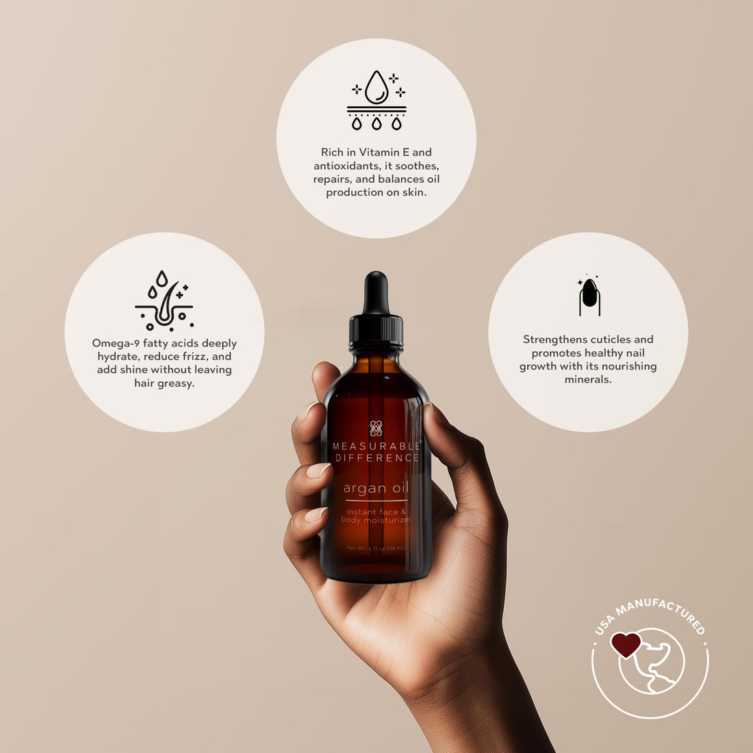 Chrislie Measurable Difference Face and Argan Body Oil, 4 Fluid Ounce