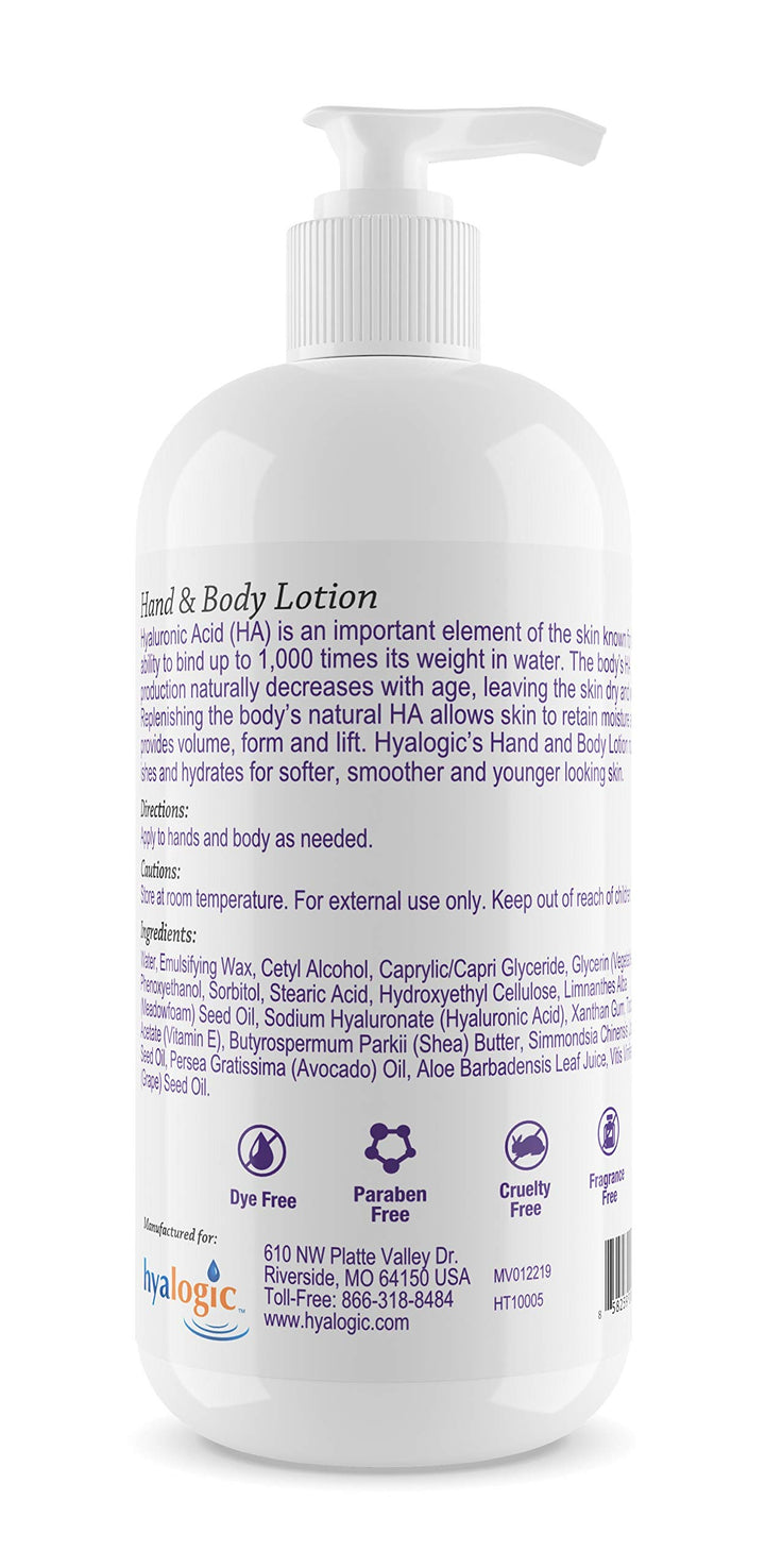 Hyalogic Episilk Hand & Body Lotion With Hyaluronic Acid Shea Butter Jojoba Oil Ha Hydrates And Nourishes Skin 10 Ounces