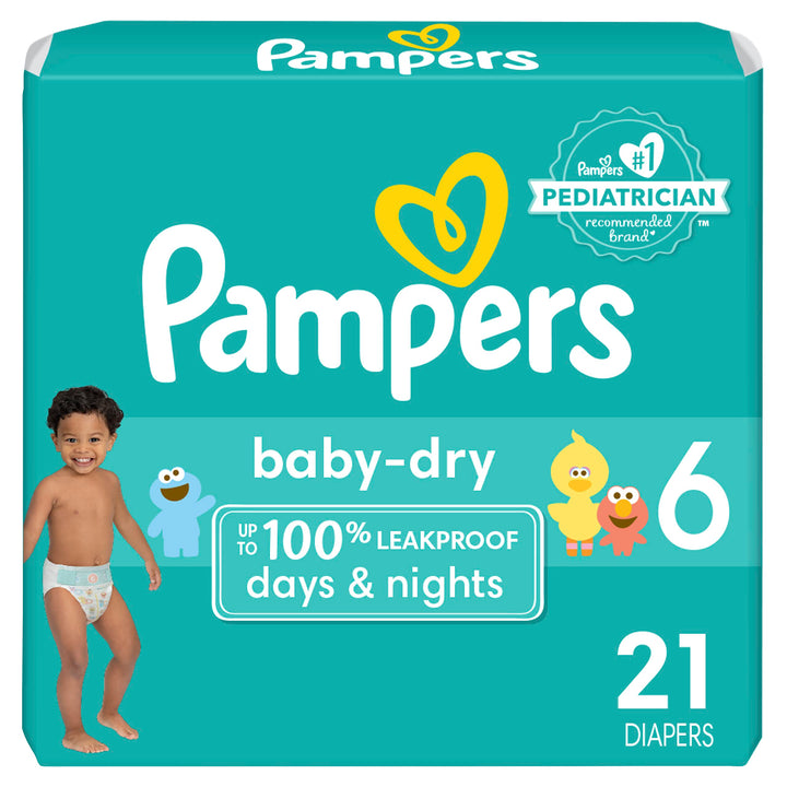Pampers Baby Dry Diapers Size 6 - 21 ct
