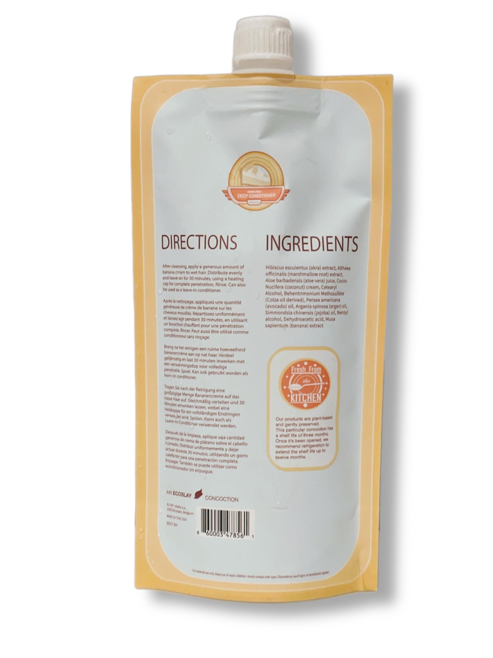 Ecoslay Banana Cream Deep Conditioner, 8oz