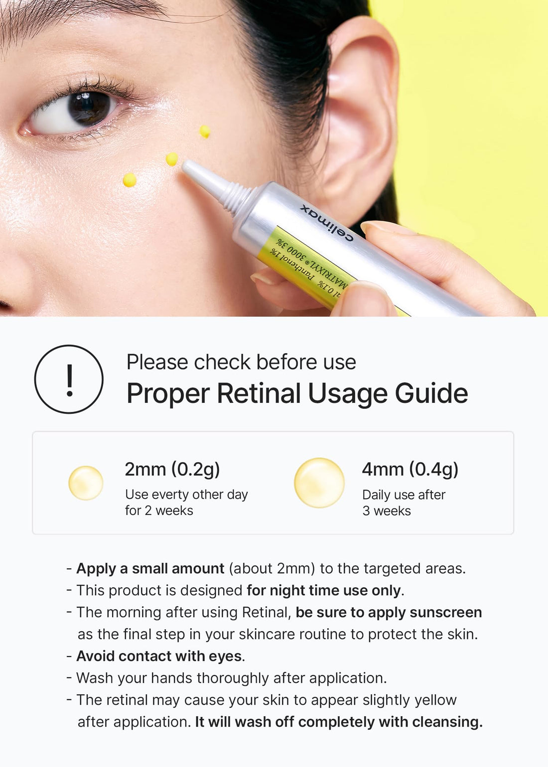 celimax The Vita A Retinal Shot Tightening Booster | with Liposomized Retinal, Matryxyl, Pore Minimizer, Wrinkles & Fine Lines, Firmer Skin, 15ml