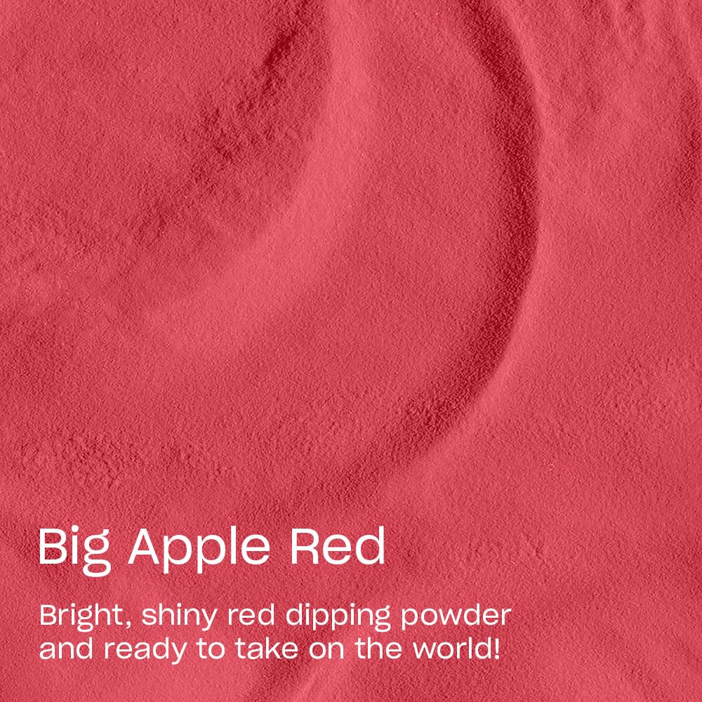 OPI Powder Perfection Big Apple Red | Opaque Bright Red Crème Nail Dipping Powder | Acrylic Alternative