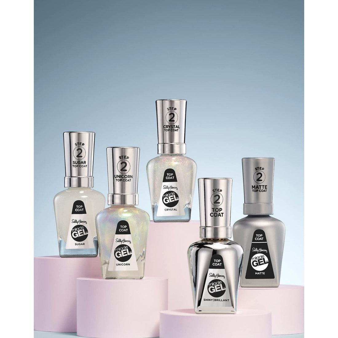 Sally Hansen Miracle Gel, Matte Top Coat, 0.5 Fluid Ounce