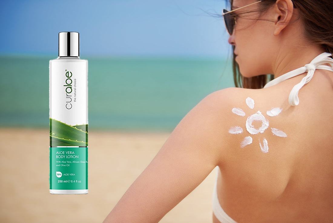 Curaloe Aloe Vera Body Lotion - 80% Pure Aloe Gel