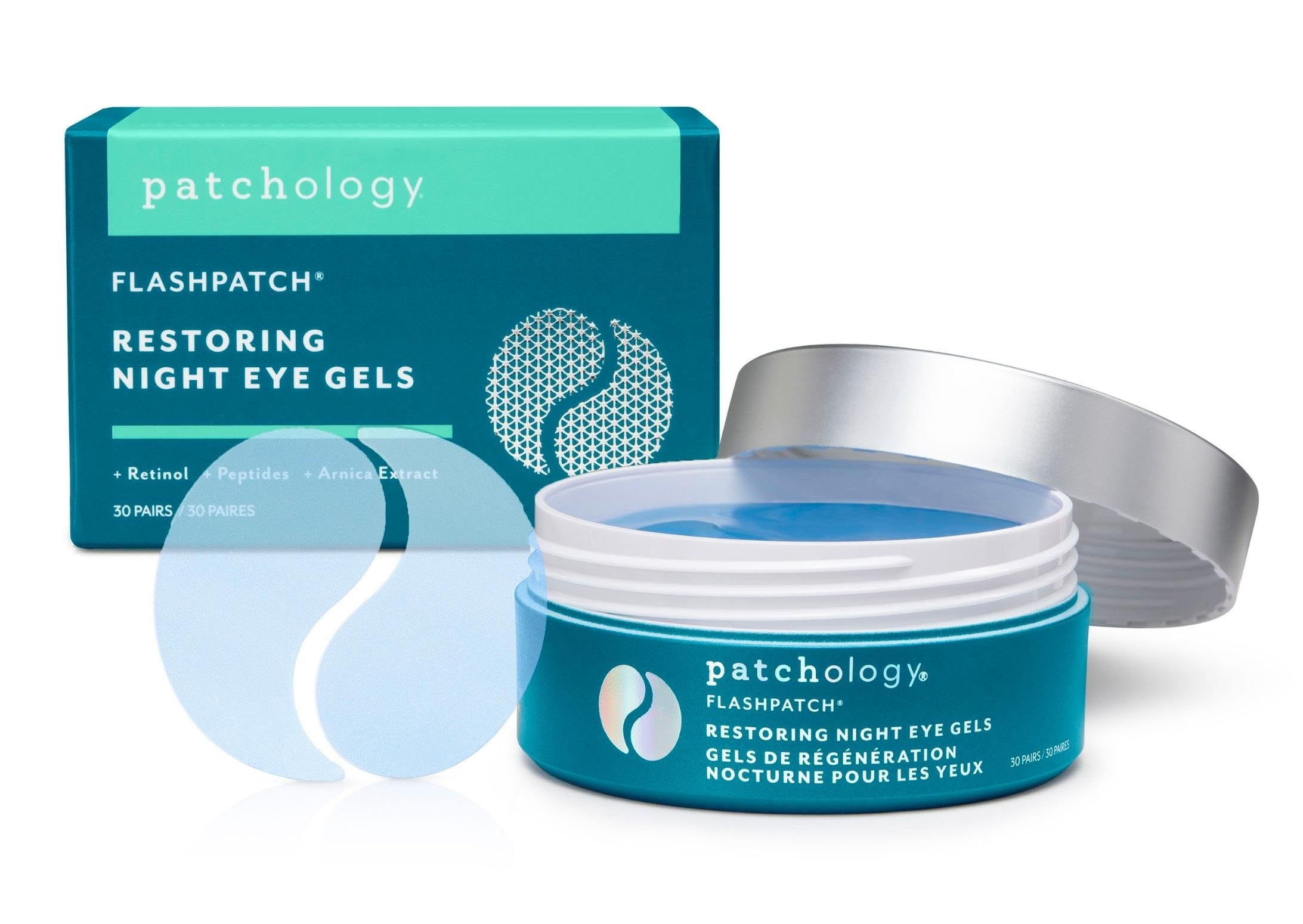 Patchology Flashpatch Restoring Night Eye Gel Jar, 6.4 oz.