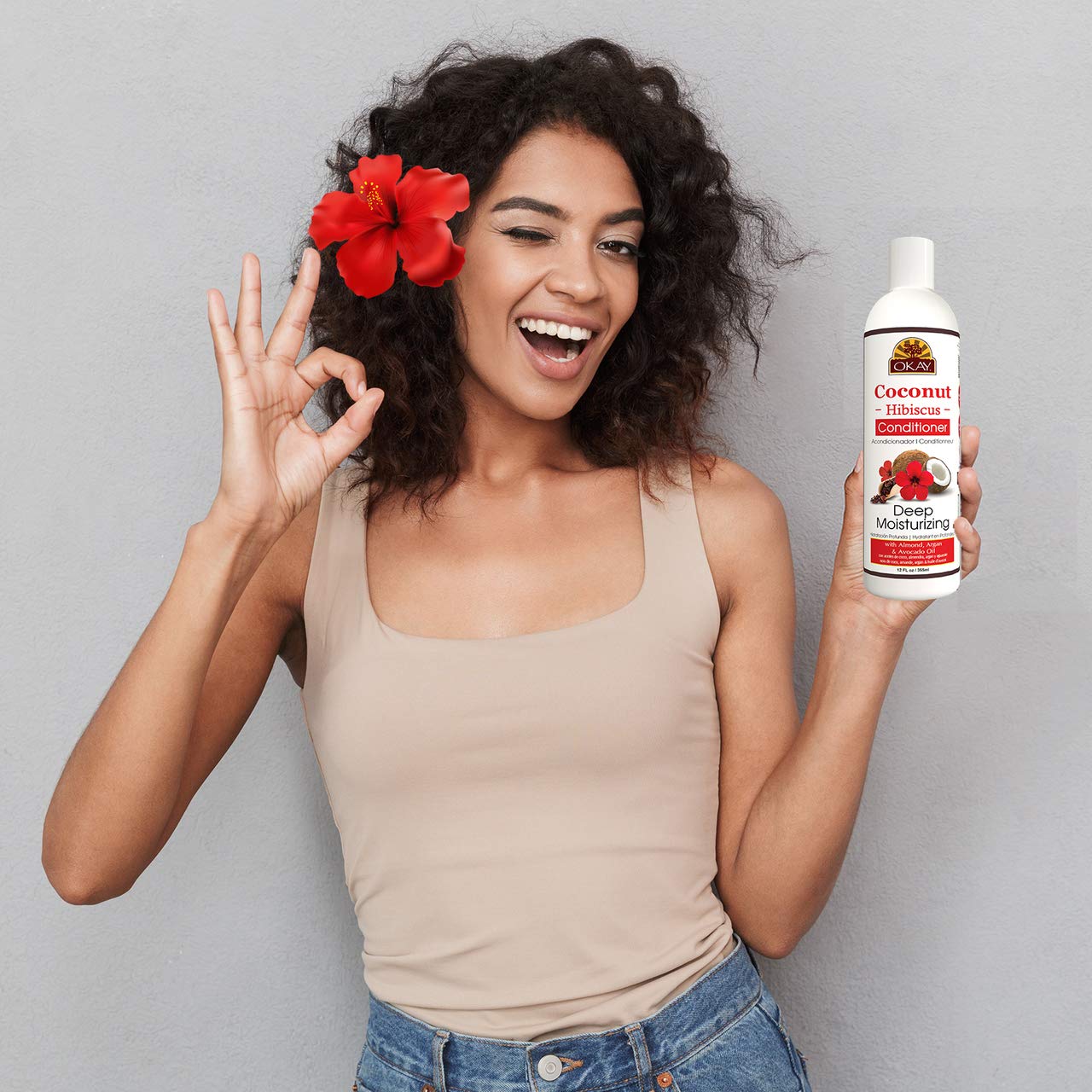 Okay Coconut Conditioner Hibiscus 12 Ounce