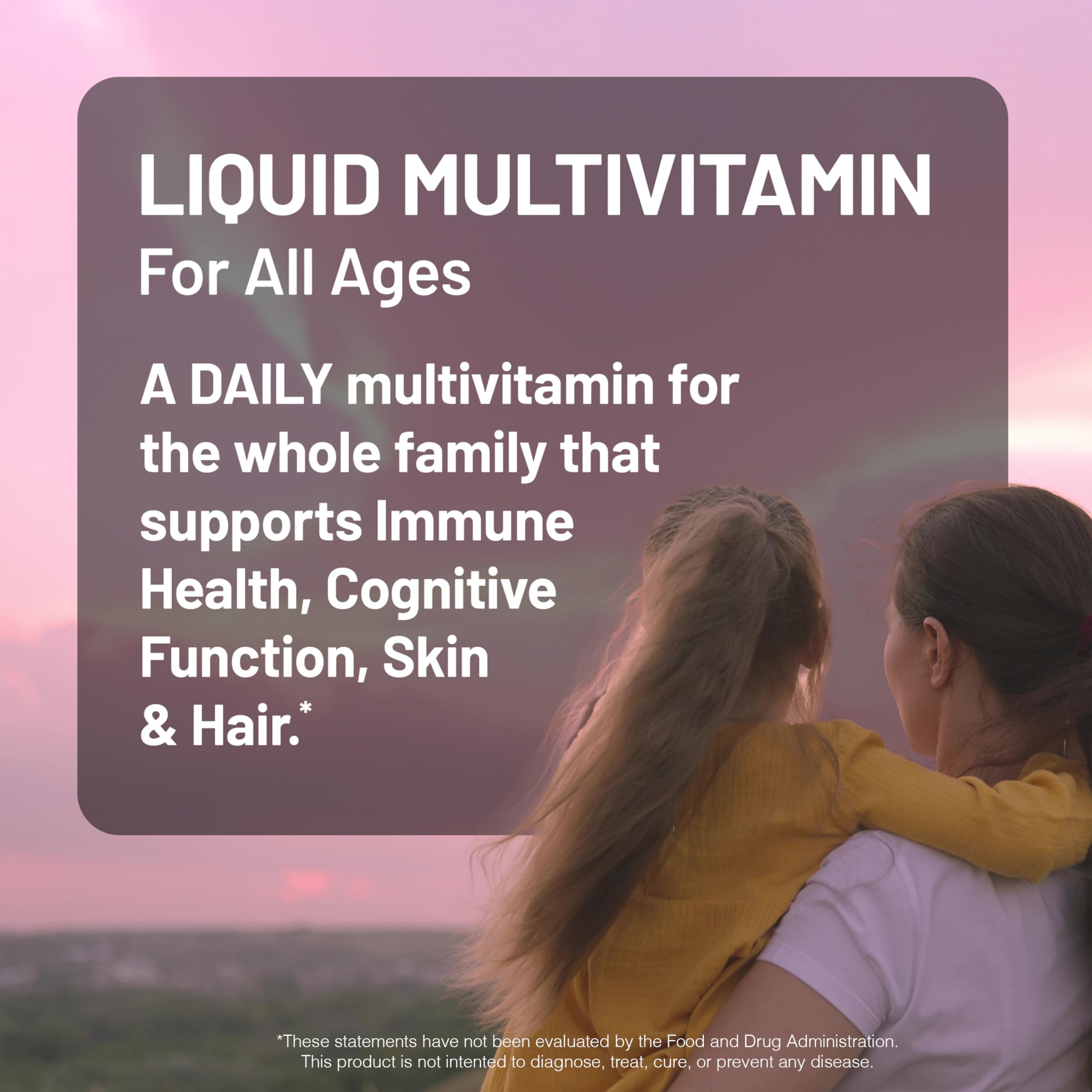 NatureWise Liquid Multivitamin for Women, Men, Kids, The Whole Family - Vegan, Sugar Free - Minerals for Beauty, Immune Health, Energy with Methylated B12 & Folate - Non-GMO - 30 fl oz(887 mL)