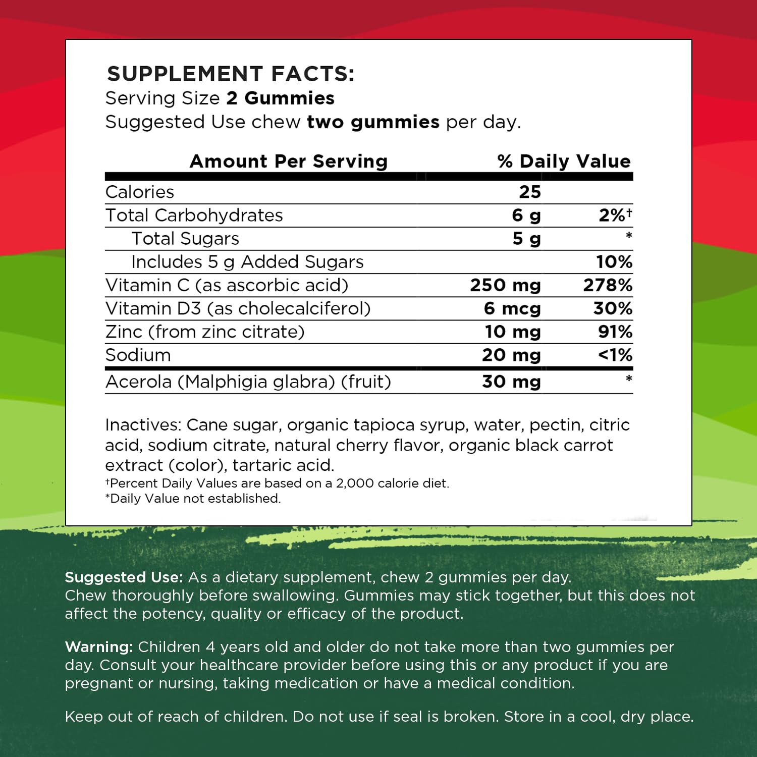 Swanson Immune Boost Gummies with Acerola, Zinc, Vitamin C and D - 60 Cherry Gummies - Supplement for a Healthy Immune System