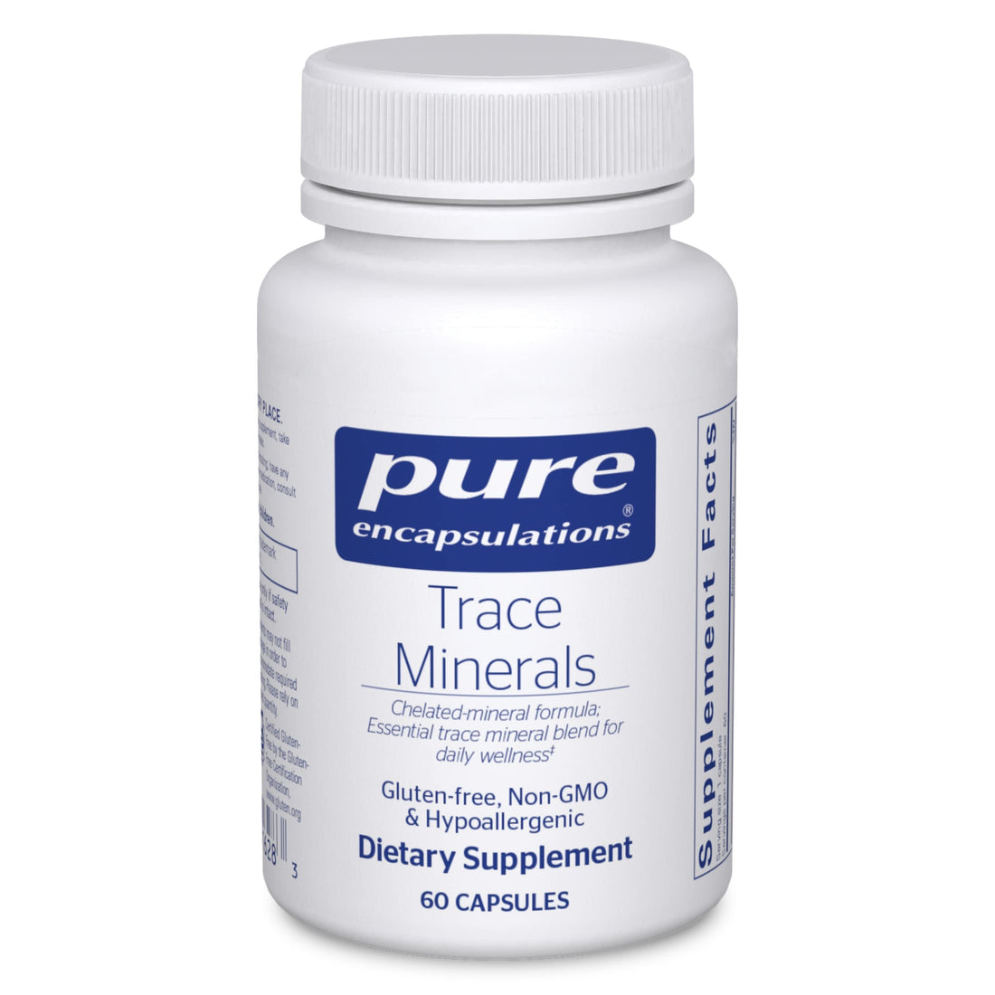 Pure Encapsulations Trace Minerals - Multimineral Supplement - Mineral Supplement - Supports Metabolism & Cellular Function* - Gluten Free & Vegan - 60 Capsules