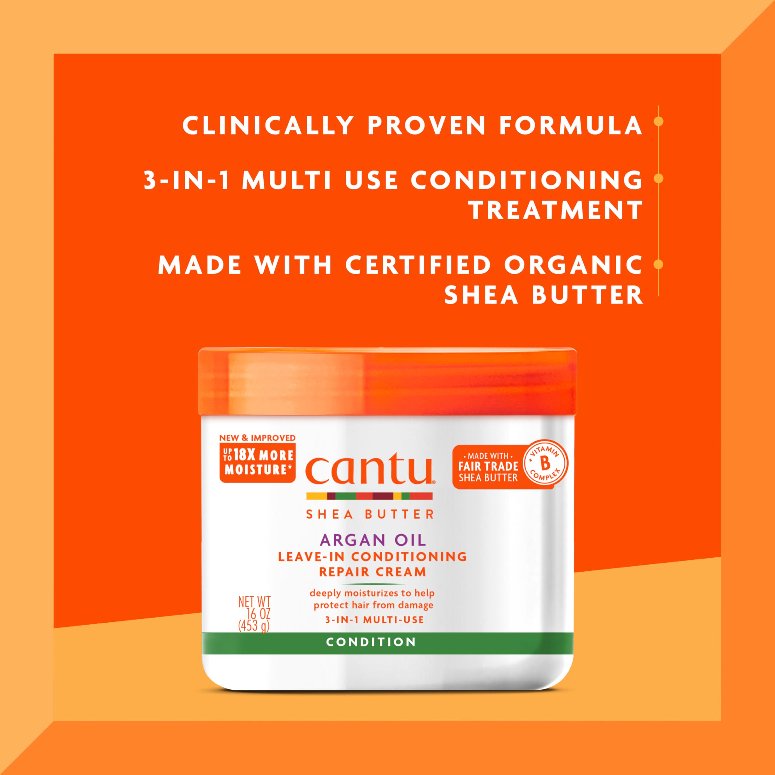 Cantu Repair Cream Argan CT-4017, 454 g