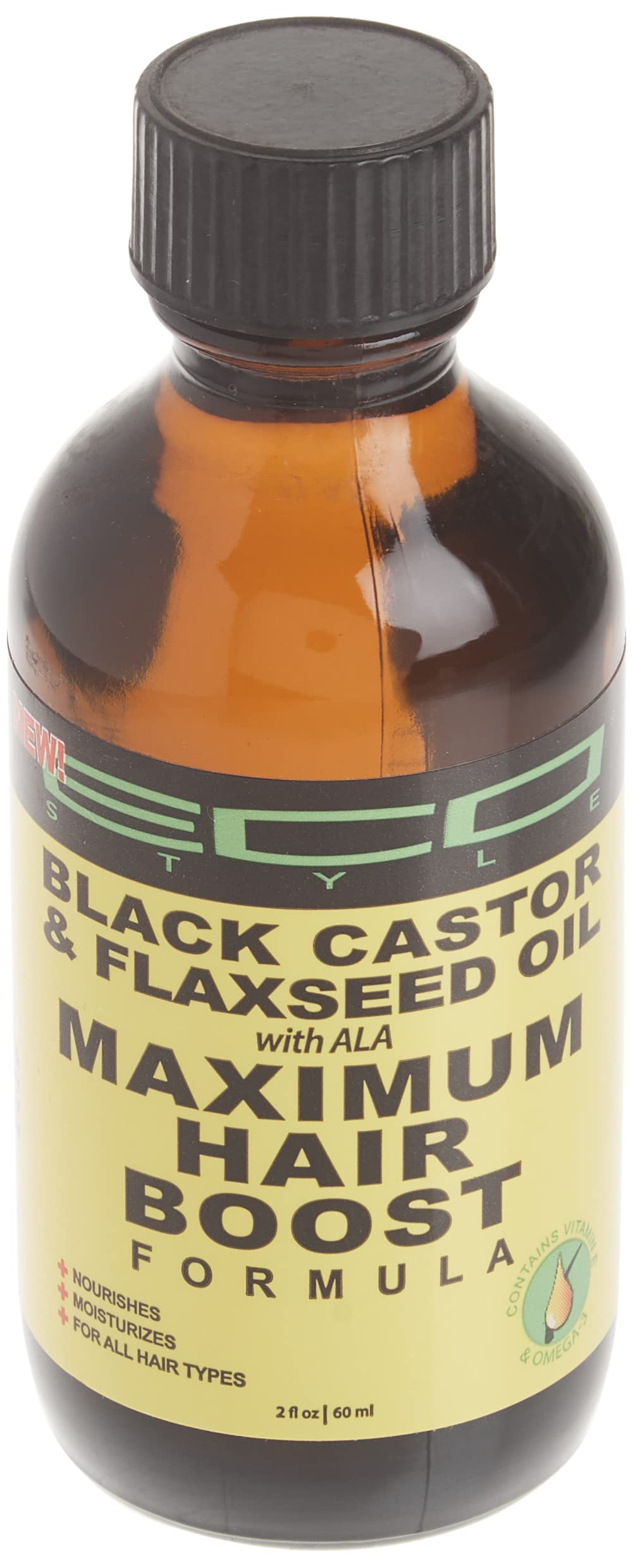 Nvey Eco Eco Maximum Hair Growth Oil [Black Castor & Flaxseed Oil] (2oz)