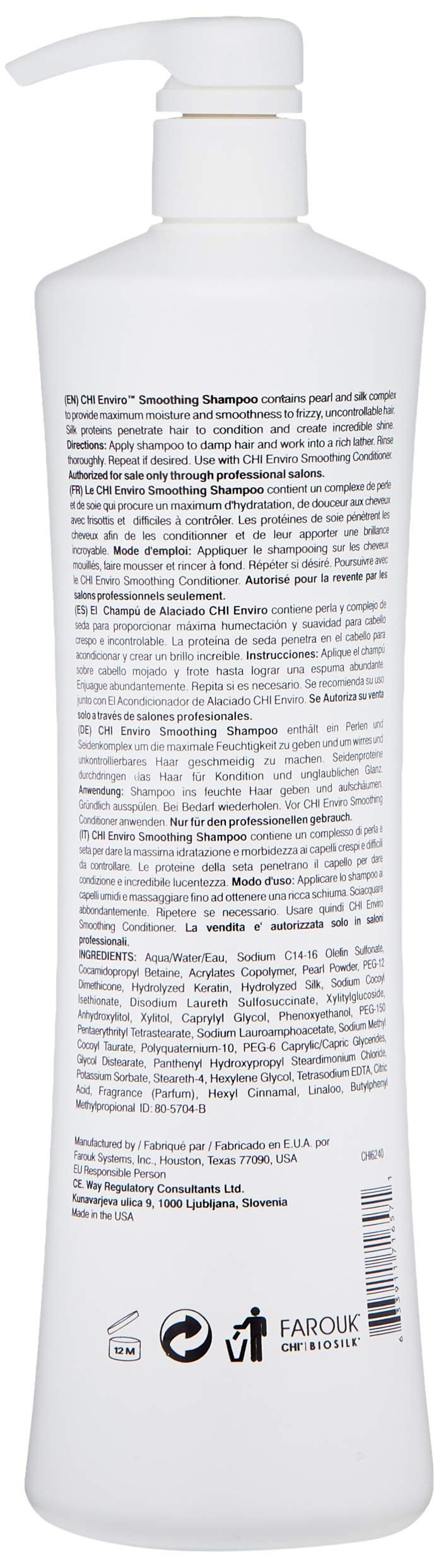 Enviro Smoothing Shampoo 946ml/32oz