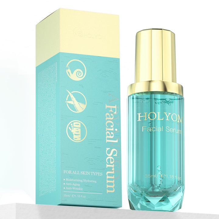 HOLYOM Face Serum - Anti-wrinkle Facial Serum for Fine Lines & Wrinkles, Hydrating and Moisturizing, 1.16 Fl Oz