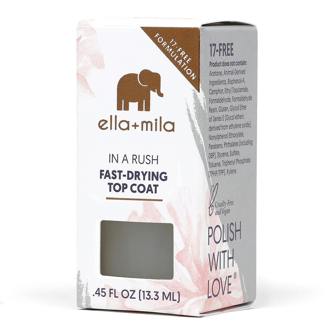 Ella+Mila Nail Care, Quick Dry Top Coat In A Rush