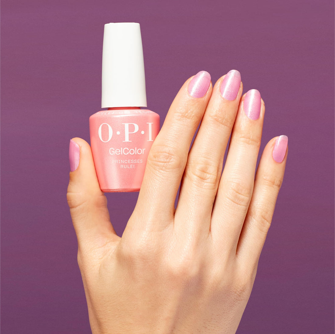 OPI GelColor Princesses Rule! | Sheer Soft Pink Shimmer UV Cure Gel Nail Polish | Vegan & HEMA Free, Long Lasting, High Shine