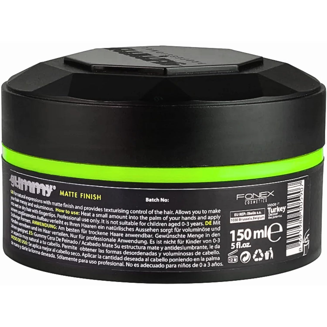Gummy Hair Styling Wax, Matte Finish