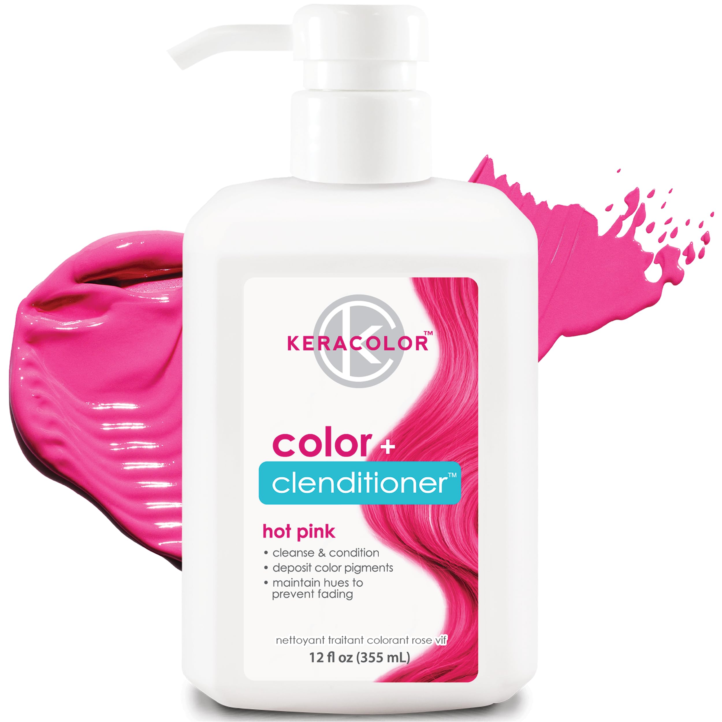 Keracolor Color + Clenditioner (Hot Pink) 12oz