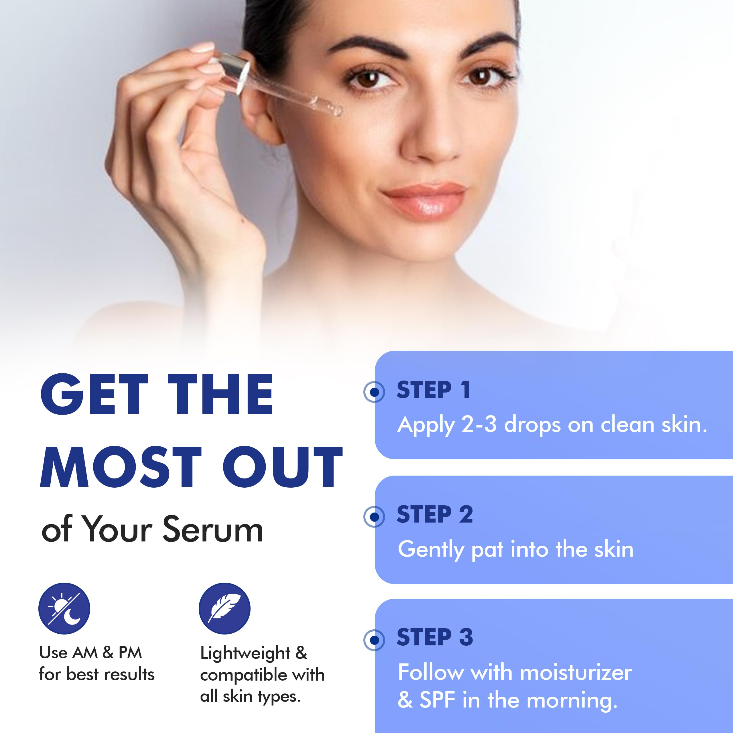 THANIKA 10% Niacinamide Serum with Hyaluronic Acid, Anti-Aging and Moisturizer, All Skin Type Face Serum for Women 1 fl oz.