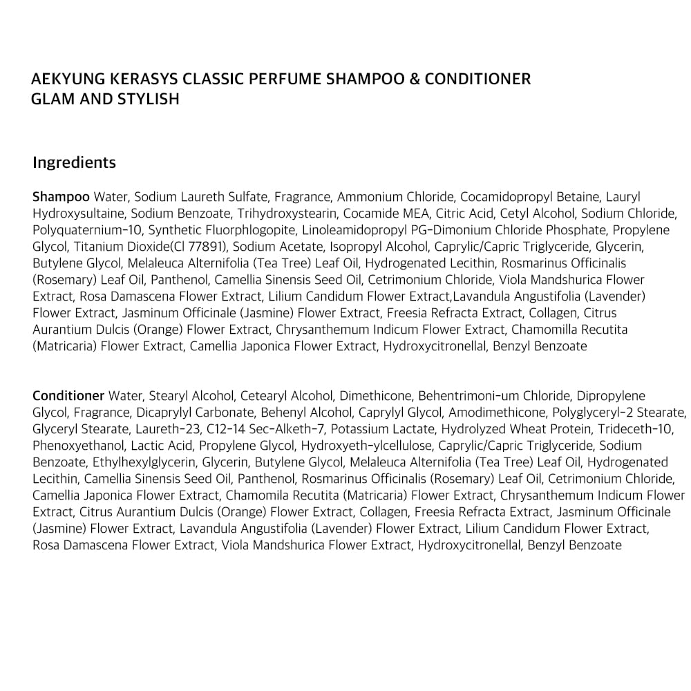 Kerasys Perfume Glam Stylish 20.3 fl oz / 600 ml (Conditioner, 2-Pack)