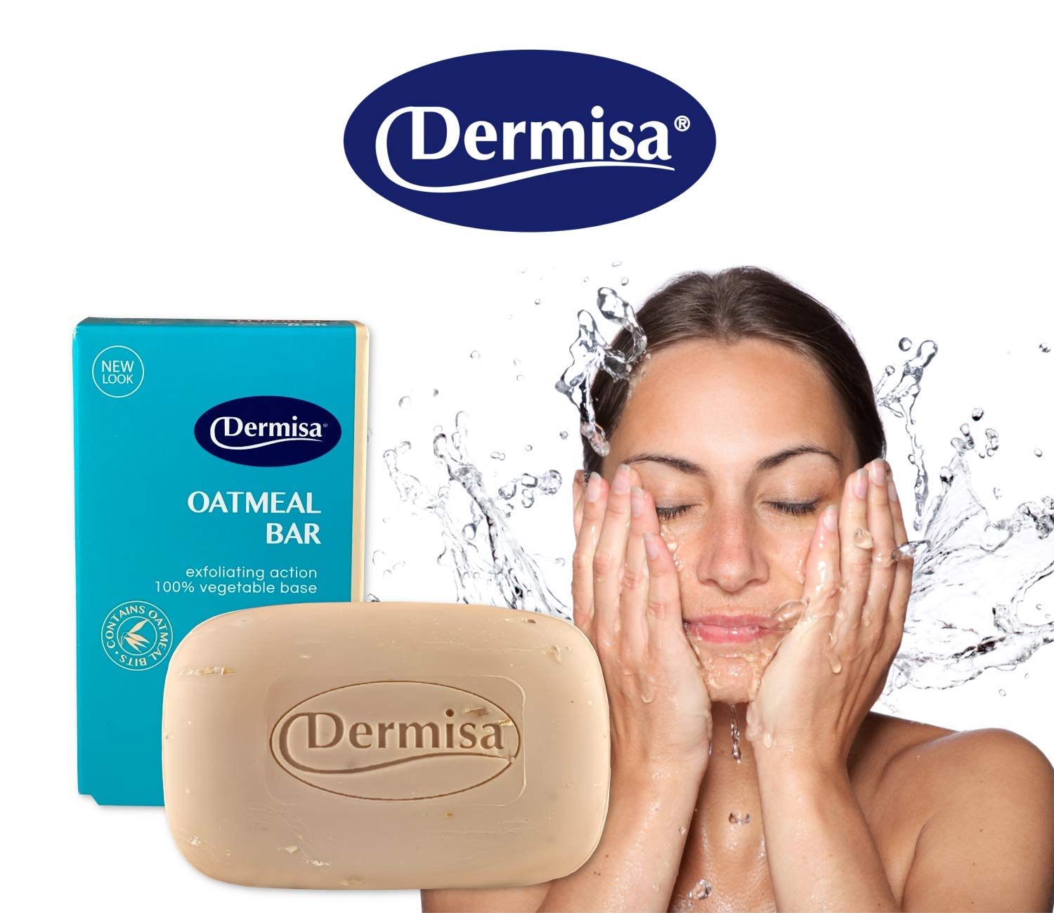 Dermisa Soap Exfoliating Oatmeal, 3 oz., Pack of 3