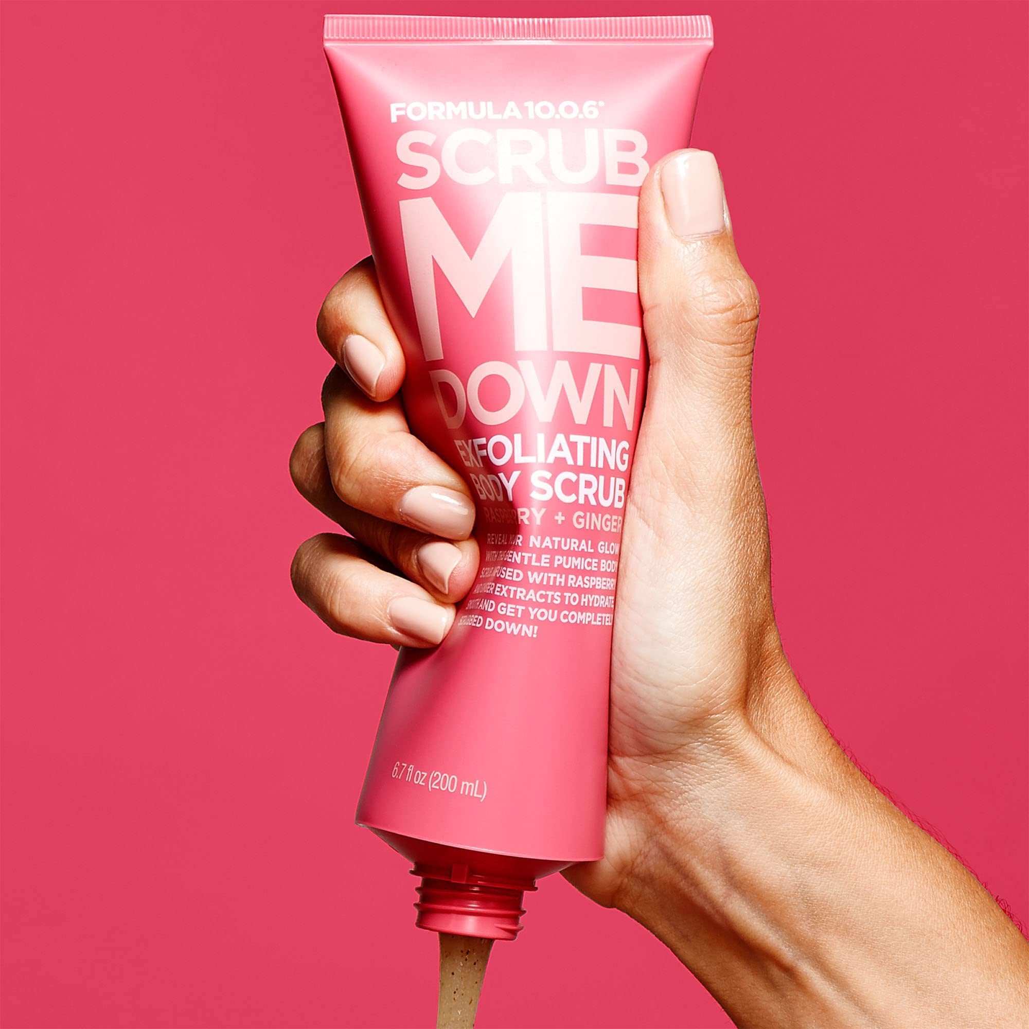 Formula 10.0.6 Scrub Me Down Exfoliating Body Scrub (6.7 Fl. Oz.) Pumice Body Scrub that Hydrates While it Smooths - Vegan, Paraben-Free, Sulfate-Free, Dye-Free & Cruelty-Free