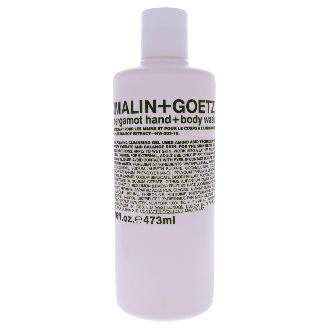 MALIN+GOETZ Bergamot Hand+Body Wash 473ml/16oz