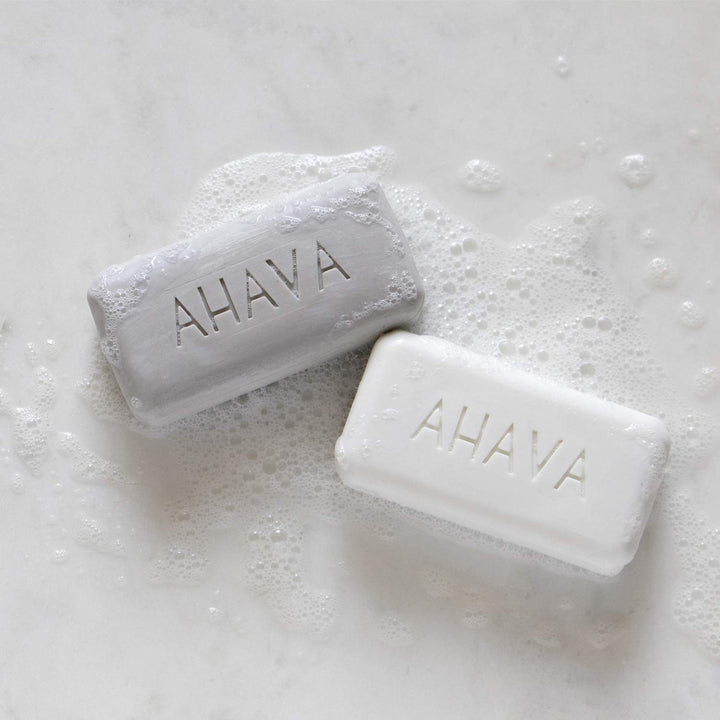 AHAVA Moisturizing Dead Sea Salt Soap, Duo Set - Face & Body Cleansing Bar to Moisture Skin, Enriched with Exclusive Blend of Dead Sea Osmoter & Dead Sea Salt, 6.8 Oz, Product Appearance May Vary