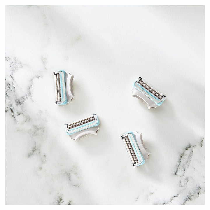 Gillette Venus Intimate Grooming Womens Razor Blade Refills with Bikini Trimmer, 4 Count