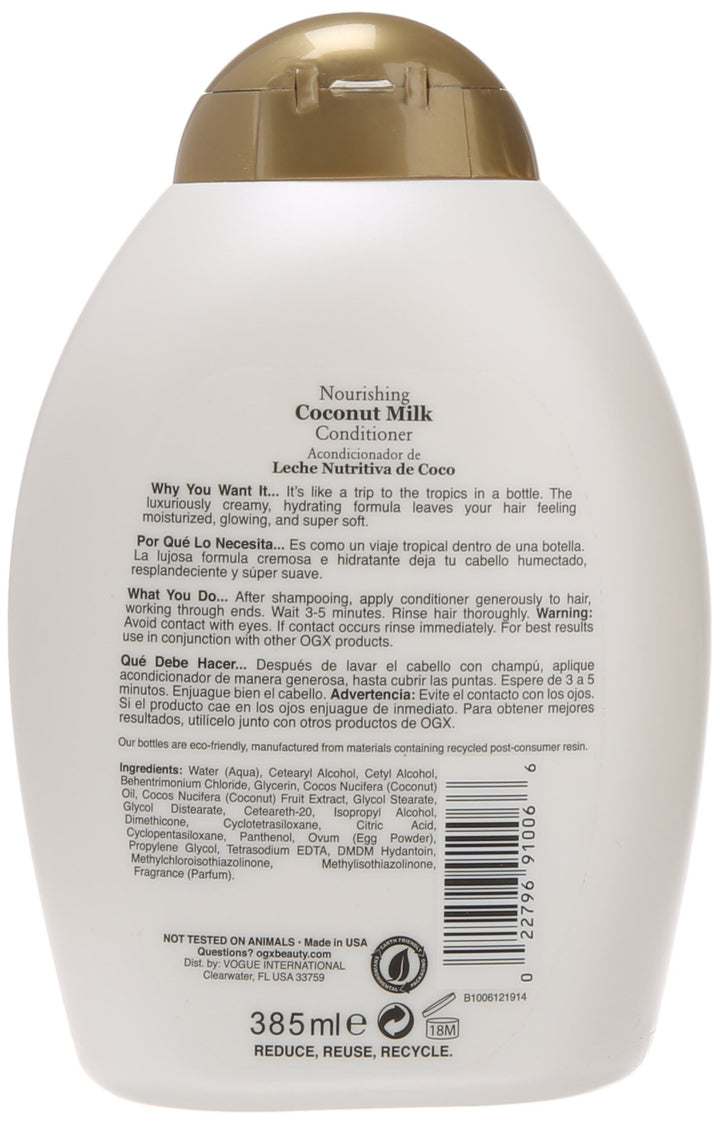 OGX Nourishing Coconut Milk Conditioner, 13 Ounce