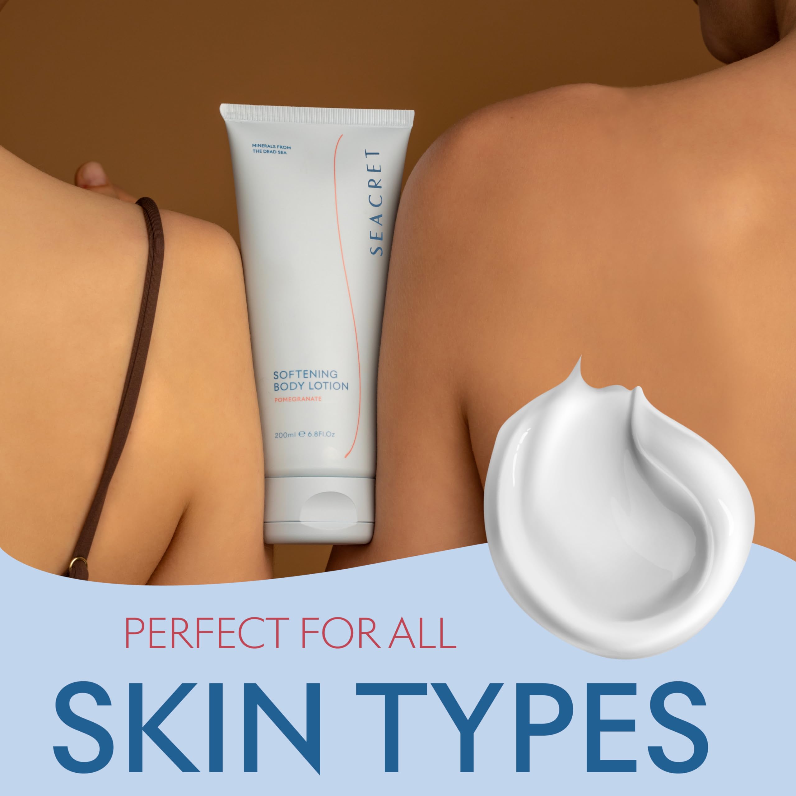 SEACRET Minerals From The Dead Sea, Body Lotion, 6.8 FL.OZ (Pomegranate)