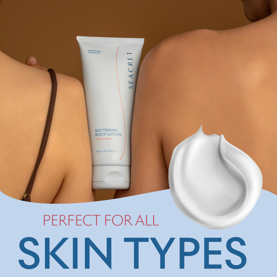 SEACRET Minerals From The Dead Sea, Body Lotion, 6.8 FL.OZ (Pomegranate)