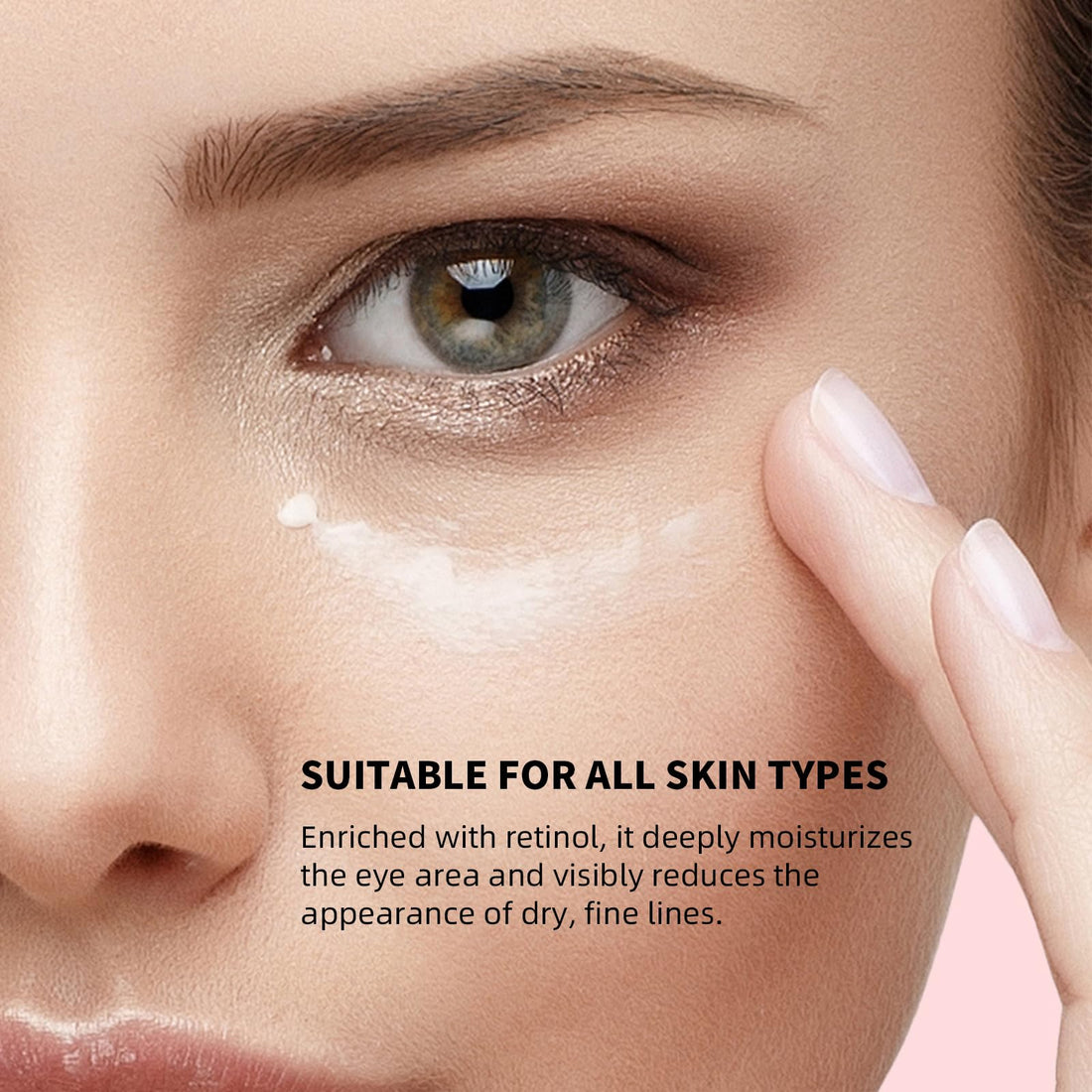 UJhay Retinol Eye Stick, Anti-Aging Eye Cream for Wrinkles, Dark Circles, Puffiness & Bags Under Eyes, All-in-one Multi Eye Balm with Caffeine, Vitamin C, Hydrating & Firming Skin