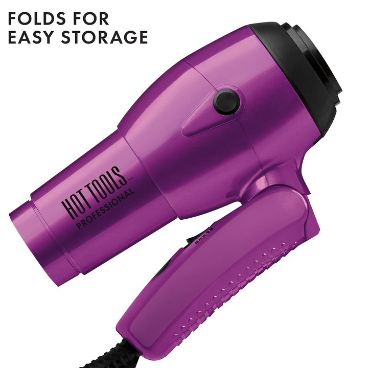 HOT TOOLS Professional Ht1044 Ionic 1875 Watt Travel Dryer with Folding Handle and Dual Votage