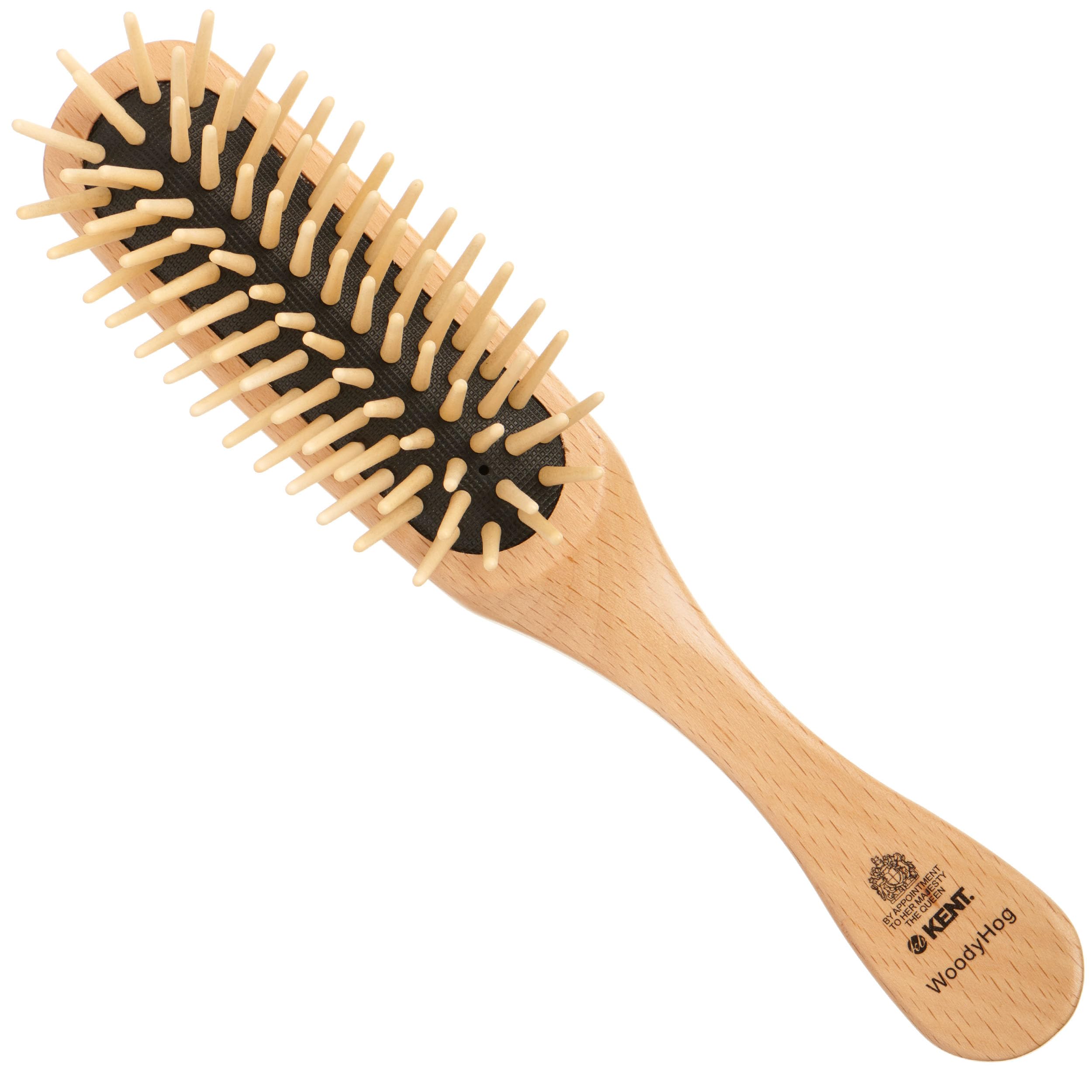 Kent hog Authentic Rosewood Handbag Brush, Wood