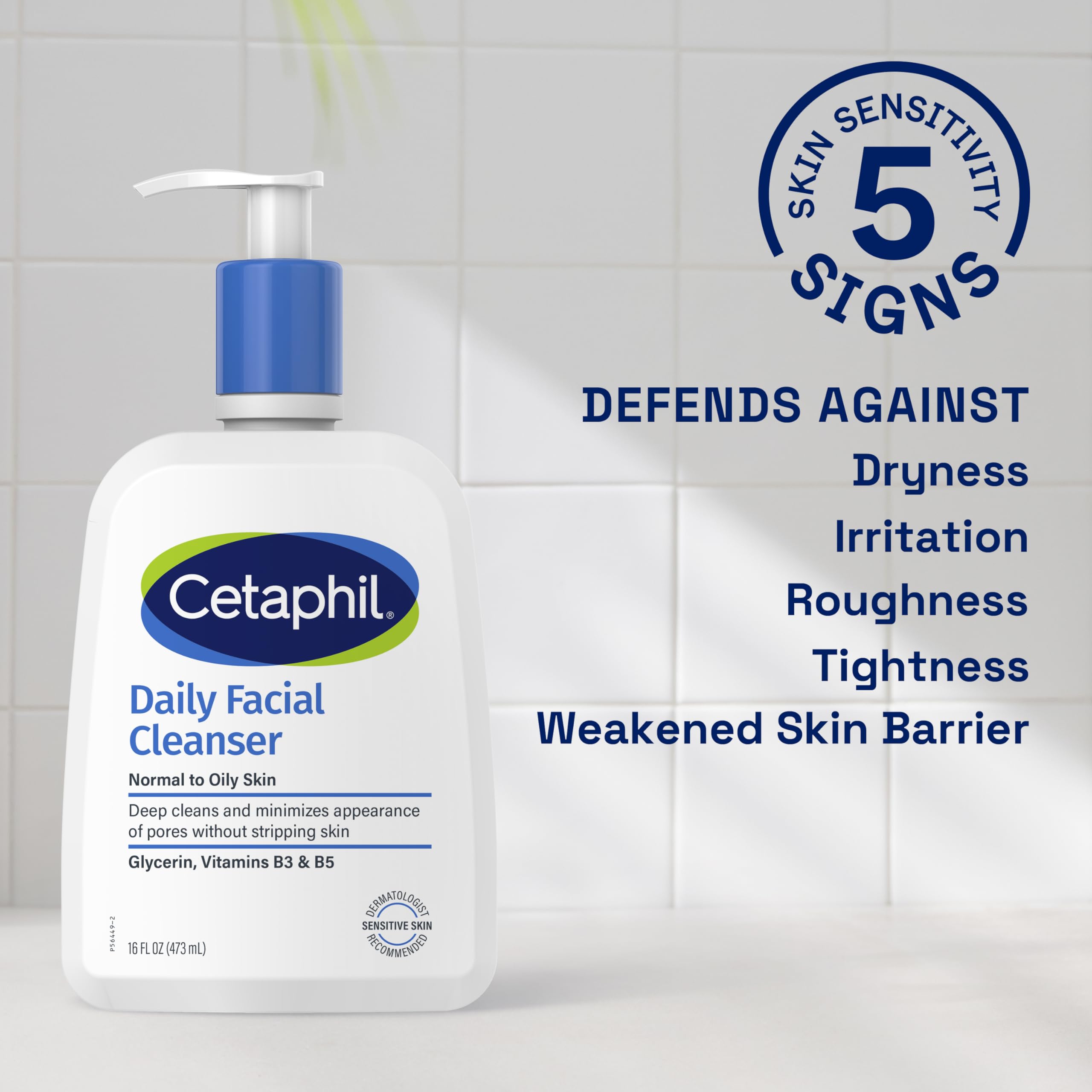 Cetaphil Face Wash, Travel Size Toiletries, Daily Facial Cleanser for Sensitive, Combination to Oily Skin, 2 oz 12 Pack, Gentle Foaming, Soap Free, Hypoallergenic