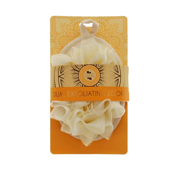 Earth & I - 1pc Dual Sided Exfoliating Loofah, Two-Sided Sponge for Fast and Effective Deep Cleaning, lofa, lufas