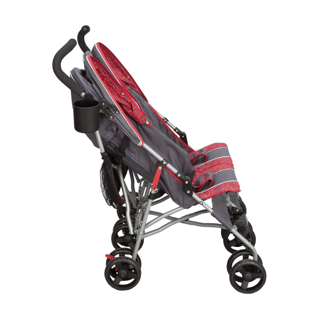 Delta Children LX Side by Side Stroller - with Recline, Storage & Compact Fold, Grey